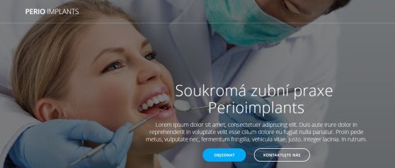 Návrh webových stránek – Perio Implants